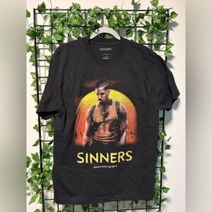 Sinners Movie Black Tee